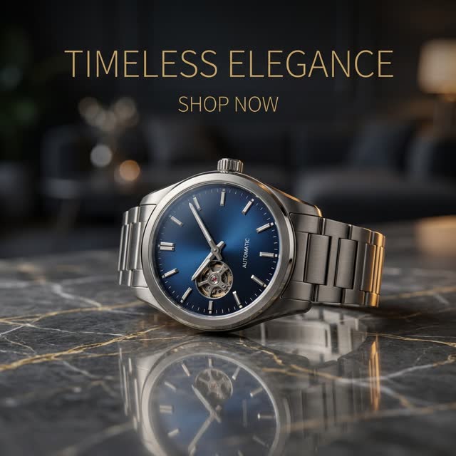 Anuncio de reloj de lujo para Instagram